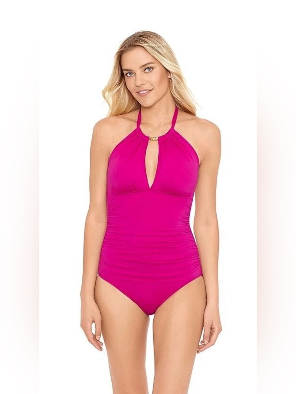 Lauren Ralph Lauren Black Label Pink Magenta Swimsuit Size 14 (Never Worn)